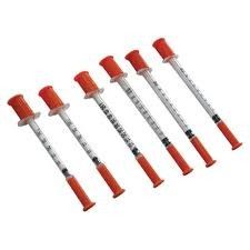 Siringhe trasparenti dell'iniezione dell'insulina del barilotto 1ml